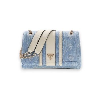 Guess para mulher. HWDL9672210 Bolsa Noelle Crossbody azul (OSFA), Casual, Algodão Guess para mulher. HWDL9672210 Bolsa Noelle Crossbody azul (OSFA), Casual, Algodão