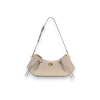 Guess para mulher. HWBG2237180 Bolsa de ombro Allegra bege (OSFA), Casual, Poliuretano Guess para mulher. HWBG2237180 Bolsa de ombro Allegra bege (OSFA), Casual, Poliuretano