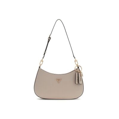 Guess para mulher. HWZG9672180 Bolsa de ombro Noelle saffiano bege (OSFA), Casual, Poliuretano Guess para mulher. HWZG9672180 Bolsa de ombro Noelle saffiano bege (OSFA), Casual, Poliuretano