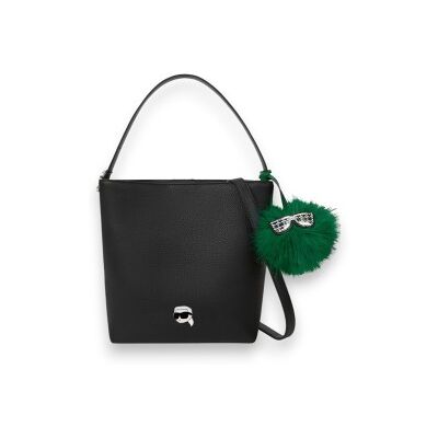 Karl Lagerfeld para mulher. B4W30084 Bolsa Pebble preta (OSFA), Preto, Casual, Poliéster Karl Lagerfeld para mulher. B4W30084 Bolsa Pebble preta (OSFA), Preto, Casual, Poliéster