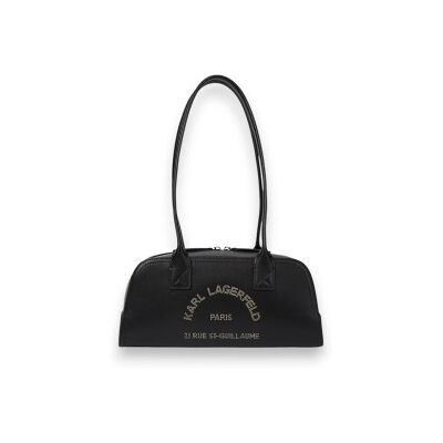 Karl Lagerfeld para mulher. B4W30060 Bolsa Daily East Zip preta (OSFA), Preto, Casual, Pele Karl Lagerfeld para mulher. B4W30060 Bolsa Daily East Zip preta (OSFA), Preto, Casual, Pele