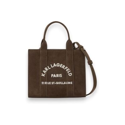 Karl Lagerfeld para mulher. B4W30374 Bolsa Square Tote marrom (OSFA), Casual, Poliéster Karl Lagerfeld para mulher. B4W30374 Bolsa Square Tote marrom (OSFA), Casual, Poliéster