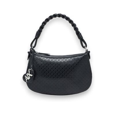 A X Armani Exchange para mulher. XW002228AF21428UC001 Bolsa Smooth preta (OSFA), Preto, Casual, Poliuretano A X Armani Exchange para mulher. XW002228AF21428UC001 Bolsa Smooth preta (OSFA), Preto, Casual, Poliuretano
