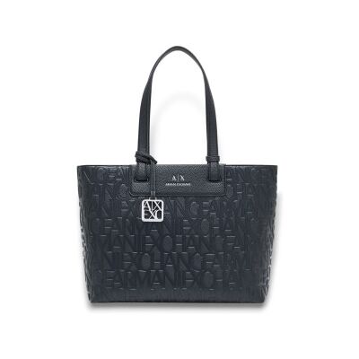 A X Armani Exchange para mulher. XW001481AF15774UC001 SACO DE COMPRAS (OSFA), Preto, Poliéster A X Armani Exchange para mulher. XW001481AF15774UC001 SACO DE COMPRAS (OSFA), Preto, Poliéster