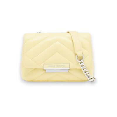 A X Armani Exchange para mulher. 9485874R742U2149 Mini mala de mão amarela (OSFA), Casual, Amarelo, Poliéster A X Armani Exchange para mulher. 9485874R742U2149 Mini mala de mão amarela (OSFA), Casual, Amarelo, Poliéster