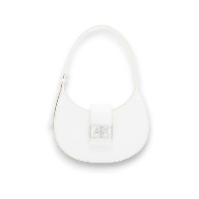 A X Armani Exchange para mulher. XW002565AF12039U0011 Mala de mão Wonders branca (OSFA), Branco, Casual, Poliéster A X Armani Exchange para mulher. XW002565AF12039U0011 Mala de mão Wonders branca (OSFA), Branco, Casual, Poliéster