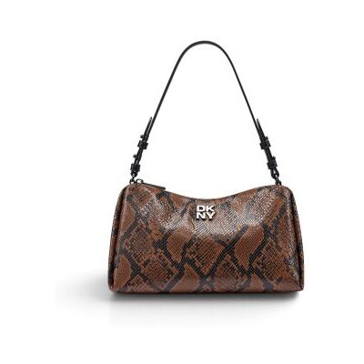 DKNY para mulher. R63DME54 Bolsa Remy marrom (OSFA), Casual, Animal print, Poliuretano DKNY para mulher. R63DME54 Bolsa Remy marrom (OSFA), Casual, Animal print, Poliuretano