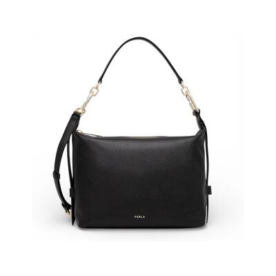 Furla para mulher. WB01964-BX2045 Saco Hobo preto (OSFA), Casual, Poliuretano Furla para mulher. WB01964-BX2045 Saco Hobo preto (OSFA), Casual, Poliuretano