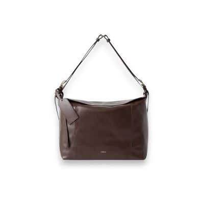 Furla para mulher. WB02110-BX4184 Bolsa Ginevra marrom (OSFA), Casual, Clássico, Pele Furla para mulher. WB02110-BX4184 Bolsa Ginevra marrom (OSFA), Casual, Clássico, Pele