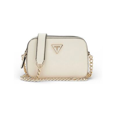 Guess para mulher. HWZG9672140 Bolsa de ombro bege Mini Noelle Saffiano (OSFA), Casual, Poliuretano Guess para mulher. HWZG9672140 Bolsa de ombro bege Mini Noelle Saffiano (OSFA), Casual, Poliuretano
