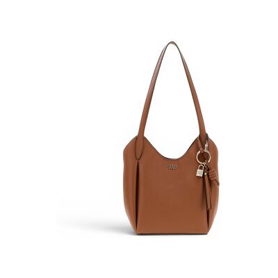 Guess para mulher. HWBG9735030 Bolsa bucket Melody castanha (OSFA), Marrom, Casual, Poliuretano Guess para mulher. HWBG9735030 Bolsa bucket Melody castanha (OSFA), Marrom, Casual, Poliuretano