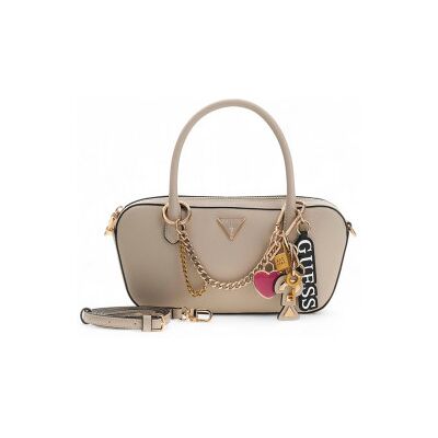 Guess para mulher. HWBG9899050 Bolsa de mão bege Davina Charms (OSFA), Casual, Poliuretano Guess para mulher. HWBG9899050 Bolsa de mão bege Davina Charms (OSFA), Casual, Poliuretano