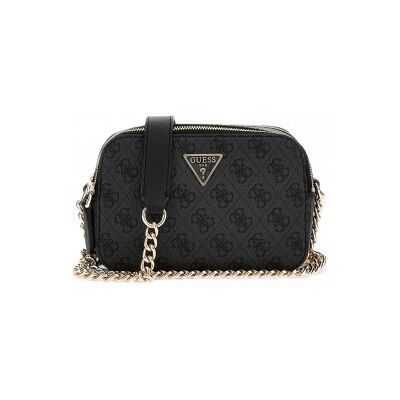 Guess para mulher. HWBG9672140 Bolsa de tiracolo Noelle preta (OSFA), Preto, Casual, Poliuretano Guess para mulher. HWBG9672140 Bolsa de tiracolo Noelle preta (OSFA), Preto, Casual, Poliuretano