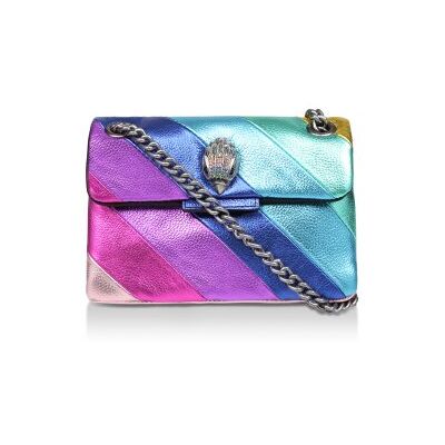 Kurt Geiger para mulher. 4550969109 Mala de ombro Mini Kensington em camurça multicolorida (OSFA), Casual Kurt Geiger para mulher. 4550969109 Mala de ombro Mini Kensington em camurça multicolorida (OSFA), Casual