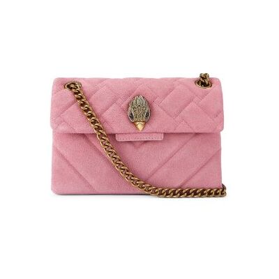 Kurt Geiger para mulher. 5017398219 Bolsa de couro de camurça cor-de-rosa (OSFA), Casual Kurt Geiger para mulher. 5017398219 Bolsa de couro de camurça cor-de-rosa (OSFA), Casual