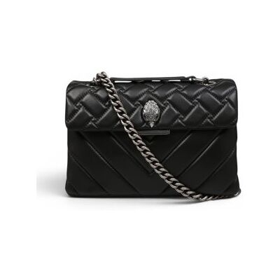 Kurt Geiger para mulher. 1470405109 Bolsa de couro Kensington preta (OSFA), Preto, Casual, Pele Kurt Geiger para mulher. 1470405109 Bolsa de couro Kensington preta (OSFA), Preto, Casual, Pele