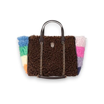 Kurt Geiger para mulher. 5023339999 Bolsa Shopper Hoxton marrom (OSFA), Casual, Pele Kurt Geiger para mulher. 5023339999 Bolsa Shopper Hoxton marrom (OSFA), Casual, Pele