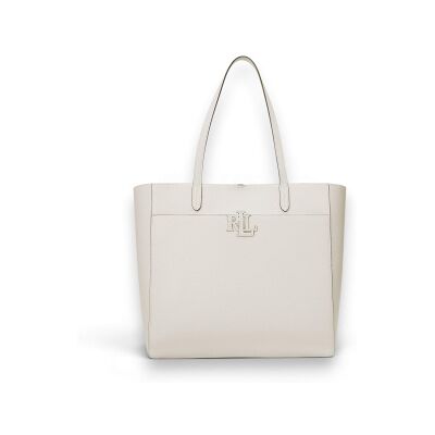 Lauren Ralph Lauren para mulher. 431960183002 Bolsa tote Cameryn grande couro granulado preto (OSFA), Casual, Pele Lauren Ralph Lauren para mulher. 431960183002 Bolsa tote Cameryn grande couro granulado preto (OSFA), Casual, Pele