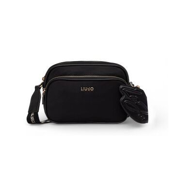 Liu Jo para mulher. AA6176-T382A Bolsa de ombro preta com porta-moedas (OSFA), Preto, Casual, Poliuretano Liu Jo para mulher. AA6176-T382A Bolsa de ombro preta com porta-moedas (OSFA), Preto, Casual, Poliuretano