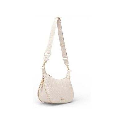 Liu Jo para mulher. AA6133-ES026 Saco em meia-lua bege (OSFA), Casual, Poliéster Liu Jo para mulher. AA6133-ES026 Saco em meia-lua bege (OSFA), Casual, Poliéster