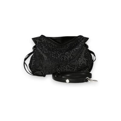 Liu Jo para mulher. AF6099-T767A Bolsa pequena Riccy com pedraria preta (OSFA), Preto, Casual, Sapatos de Festa, Poliéster Liu Jo para mulher. AF6099-T767A Bolsa pequena Riccy com pedraria preta (OSFA), Preto, Casual, Sapatos de Festa, Poliéster