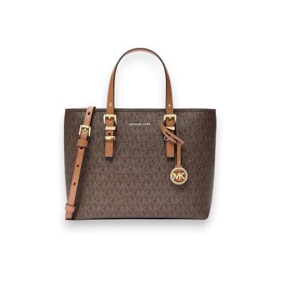 Michael Kors para mulher. 32S6GQNC0L Quinn saco castanho pequeno (OSFA), Marrom, Casual, Lona Michael Kors para mulher. 32S6GQNC0L Quinn saco castanho pequeno (OSFA), Marrom, Casual, Lona