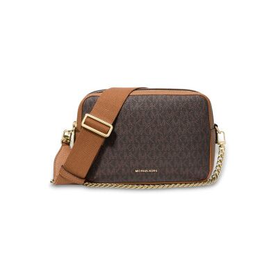 Michael Kors para mulher. 32S5GYTC5B Bolsa de ombro média Bryant com logótipo castanho (OSFA), Marrom, Casual, Lona Michael Kors para mulher. 32S5GYTC5B Bolsa de ombro média Bryant com logótipo castanho (OSFA), Marrom, Casual, Lona