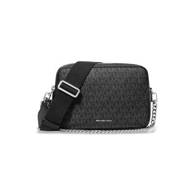 Michael Kors para mulher. 32S5SYTC5V Bolsa de ombro média Bryant com logótipo preto (OSFA), Casual, Lona Michael Kors para mulher. 32S5SYTC5V Bolsa de ombro média Bryant com logótipo preto (OSFA), Casual, Lona