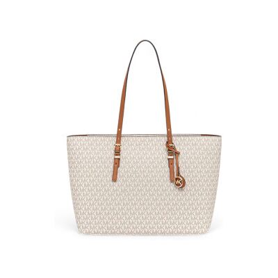 Michael Kors para mulher. 30T5GQNT9B Bolsa de mão bege Quinn (OSFA), Casual, PVC Michael Kors para mulher. 30T5GQNT9B Bolsa de mão bege Quinn (OSFA), Casual, PVC