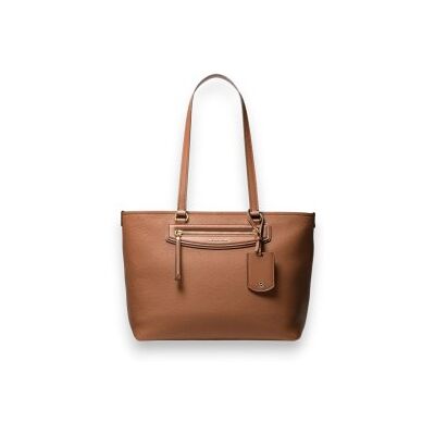 Michael Kors para mulher. 30S6GTVT2L Bolsa tote Jet Set Travel média de couro granulado castanho (OSFA), Marrom, Casual, Pele Michael Kors para mulher. 30S6GTVT2L Bolsa tote Jet Set Travel média de couro granulado castanho (OSFA), Marrom, Casual, Pele