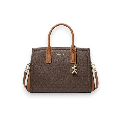 Michael Kors para mulher. 30R5G9IS6B Saco médio Laila com logótipo castanho (OSFA), Marrom, Casual, Lona Michael Kors para mulher. 30R5G9IS6B Saco médio Laila com logótipo castanho (OSFA), Marrom, Casual, Lona