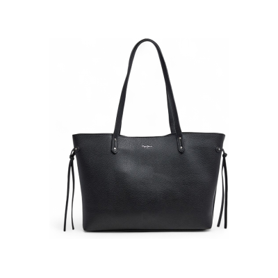 Pepe Jeans para mulher. PL0300111 Bolsa Audrey Script preta (OSFA), Preto, Casual, Poliuretano Pepe Jeans para mulher. PL0300111 Bolsa Audrey Script preta (OSFA), Preto, Casual, Poliuretano