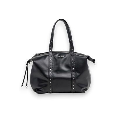 Pepe Jeans para mulher. PL0300142 Bolsa de mão Chelya Spring preta (OSFA), Preto, Casual, Poliuretano Pepe Jeans para mulher. PL0300142 Bolsa de mão Chelya Spring preta (OSFA), Preto, Casual, Poliuretano