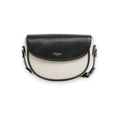 Pepe Jeans para mulher. PL0300116 Bolsa Crisha Tale preta (OSFA), Preto, Casual, Algodão Pepe Jeans para mulher. PL0300116 Bolsa Crisha Tale preta (OSFA), Preto, Casual, Algodão