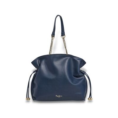 Pepe Jeans para mulher. PL0300037 Mala de mão Gwendolyn azul-marinho (OSFA), Casual, Poliuretano Pepe Jeans para mulher. PL0300037 Mala de mão Gwendolyn azul-marinho (OSFA), Casual, Poliuretano