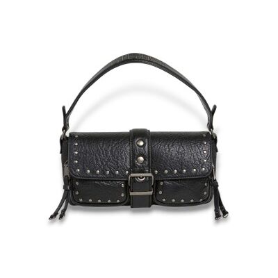 Pepe Jeans para mulher. PL0300002 Bolsa de ombro Sally Moon preta (OSFA), Preto, Casual, Poliuretano Pepe Jeans para mulher. PL0300002 Bolsa de ombro Sally Moon preta (OSFA), Preto, Casual, Poliuretano