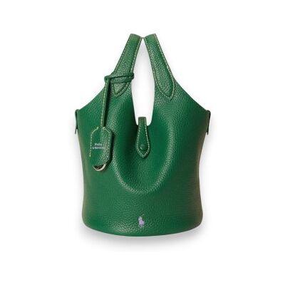 Polo Ralph Lauren para mulher. 428P21988009 Bolsa tote e transversal Polo Play de couro verde (OSFA), Casual, Pele Polo Ralph Lauren para mulher. 428P21988009 Bolsa tote e transversal Polo Play de couro verde (OSFA), Casual, Pele