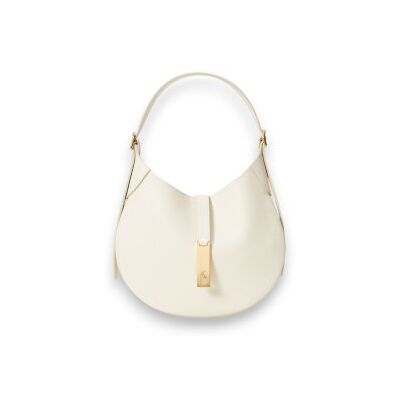 Polo Ralph Lauren para mulher. 428944016001 Bolsa de ombro Polo ID pequena de couro branco sujo (OSFA), Casual Polo Ralph Lauren para mulher. 428944016001 Bolsa de ombro Polo ID pequena de couro branco sujo (OSFA), Casual