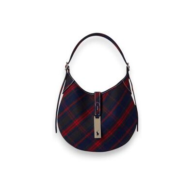 Polo Ralph Lauren para mulher. 428P18250001 Bolsa de ombro Polo ID pequena de sarja marinho (OSFA), Casual, Multicolor, Algodão Polo Ralph Lauren para mulher. 428P18250001 Bolsa de ombro Polo ID pequena de sarja marinho (OSFA), Casual, Multicolor, Algodão