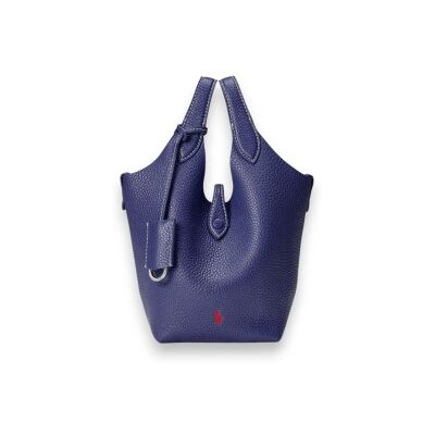 Polo Ralph Lauren para mulher. 428944657009 Bolsa tote e transversal Polo Play de couro marinho (OSFA), Casual, Pele Polo Ralph Lauren para mulher. 428944657009 Bolsa tote e transversal Polo Play de couro marinho (OSFA), Casual, Pele