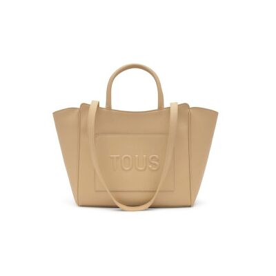 TOUS para mulher. 2002192245 Bolsa City medium sand Brenda bege (OSFA), Casual, Poliuretano TOUS para mulher. 2002192245 Bolsa City medium sand Brenda bege (OSFA), Casual, Poliuretano