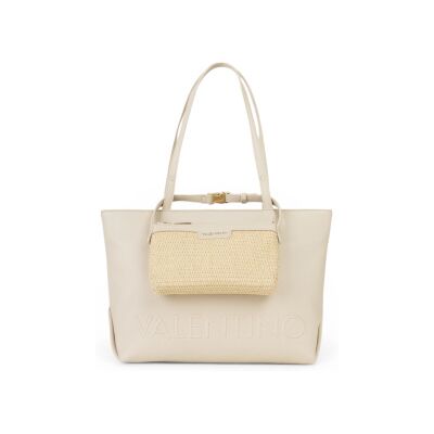 Valentino para mulher. VBS9TE01GRA Saco de compras bege (OSFA), Casual, Poliuretano Valentino para mulher. VBS9TE01GRA Saco de compras bege (OSFA), Casual, Poliuretano
