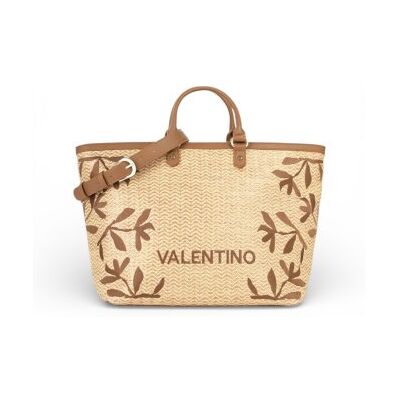Valentino para mulher. VBS9TG04PAG Saco de compras bege (OSFA), Casual, Poliuretano Valentino para mulher. VBS9TG04PAG Saco de compras bege (OSFA), Casual, Poliuretano