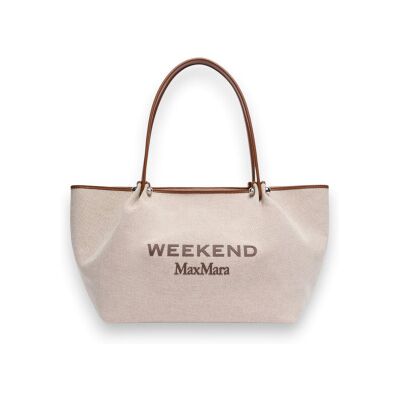 Weekend Max Mara para mulher. 2625516115650 Bolsa Wkagetto beige, couro (OSFA), Marrom, Casual, Algodão Weekend Max Mara para mulher. 2625516115650 Bolsa Wkagetto beige, couro (OSFA), Marrom, Casual, Algodão