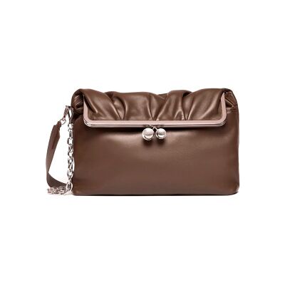 Weekend Max Mara para mulher. 2625516144600 Bolsa de Couro Wkaslalom castanha (OSFA), Marrom, Casual, Pele Weekend Max Mara para mulher. 2625516144600 Bolsa de Couro Wkaslalom castanha (OSFA), Marrom, Casual, Pele