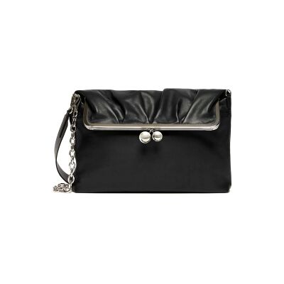 Weekend Max Mara para mulher. 2625516144600 Bolsa de Couro Wkaslalom preta (OSFA), Preto, Casual, Pele Weekend Max Mara para mulher. 2625516144600 Bolsa de Couro Wkaslalom preta (OSFA), Preto, Casual, Pele