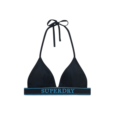 Superdry para mulher. W3010464A Biquíni triangular Logo marinho (L), Beachwear, Polister Reciclado Superdry para mulher. W3010464A Biquíni triangular Logo marinho (L), Beachwear, Polister Reciclado