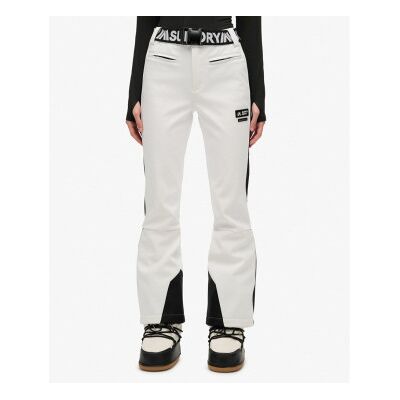 Superdry para mulher. WS110186A Calças Luxe Sky brancas (10 UK = S), Branco, Esportivo, Poliamida, Neve Superdry para mulher. WS110186A Calças Luxe Sky brancas (10 UK = S), Branco, Esportivo, Poliamida, Neve