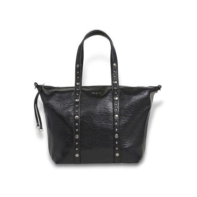 Pepe Jeans para mulher. PL0300003 Saco Chelsea Moon preto (OSFA), Casual, Poliuretano Pepe Jeans para mulher. PL0300003 Saco Chelsea Moon preto (OSFA), Casual, Poliuretano