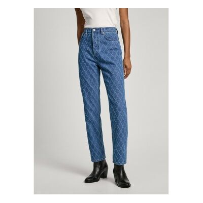Pepe Jeans para mulher. PL204722 Uhw Diamond straight jeans azul (29/30), Casual, Algodão, Denim Pepe Jeans para mulher. PL204722 Uhw Diamond straight jeans azul (29/30), Casual, Algodão, Denim